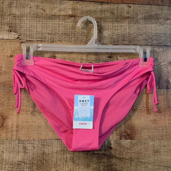 💕 Roxy Solid Beach Classics Hipster Lace Bikini Bottoms - Picture 4 of 9
